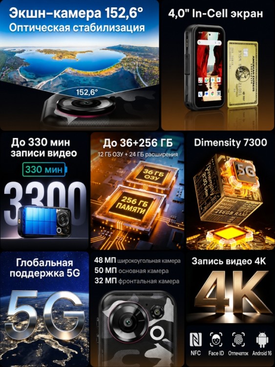 Смартфон Fossibot F116 Pro
