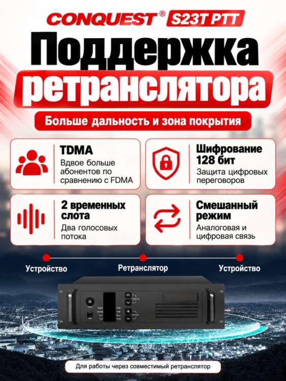 Смартфон Conquest S23T PTT (16+512GB)