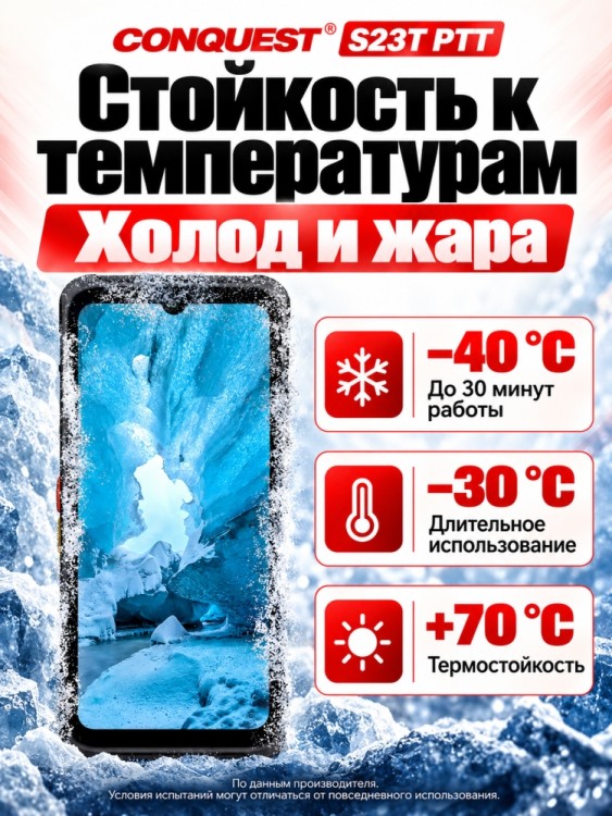 Смартфон Conquest S23T PTT (16+512GB)