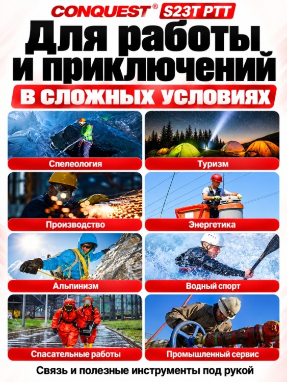 Смартфон Conquest S23T PTT (16+512GB)